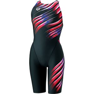 ARENA（アリーナ） AQUA RACING セーフリーバックスパッツ（着やストラップ） ARN8053W レッド×ブラック XO