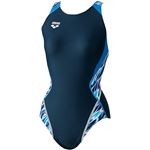 ARENA（アリーナ） AQUA RACING セーフリーバック（着やストラップ） ARN8057W ネイビー×ブルー×Lブルー L