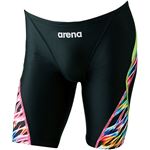 ARENA（アリーナ） AQUA RACING マスターズスパッツ ARN8058M ブラック×マルチ×グリーンF M