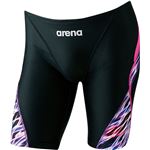 ARENA（アリーナ） AQUA RACING マスターズスパッツ ARN8058M ブラック×パープル×Fピンク M