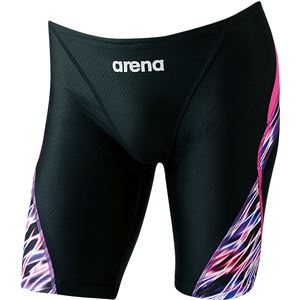 ARENA（アリーナ） AQUA RACING ジュニアハーフスパッツ ARN8058MJ ブラック×パープル×Fピンク R130