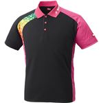 ニッタク（Nittaku）卓球アパレル BUMERAN SHIRT（ブメランシャツ）ゲームシャツ（男女兼用 ）NW2178 ピンク 3S