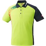 ニッタク（Nittaku）卓球アパレル BUMERAN SHIRT（ブメランシャツ）ゲームシャツ（男女兼用 ）NW2178 グリーン 3S
