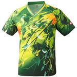 ニッタク（Nittaku）卓球アパレル SKYLEAF SHIRT（スカイリーフシャツ ) 男女兼用 NW2180 グリーン J130