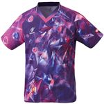 ニッタク（Nittaku）卓球アパレル UNI SKYCRYSTAL SHIRT（ユニスカイクリスタルシャツ）ゲームシャツ（男女兼用 ・ジュニアサイズ対応）NW2182 パープル 2XO