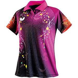 バタフライ（Butterfly） 卓球アパレル LILYBELL SHIRT（リリベル・シャツ） 45309 ロゼ L