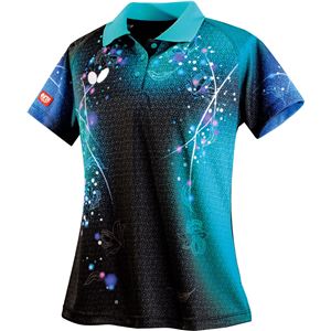 バタフライ（Butterfly） 卓球アパレル LILYBELL SHIRT（リリベル・シャツ） 45309 ターコイズブルー L