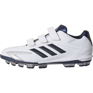 adidas（アディダス） adidas Baseball アディゼロ T3 ポイントV クリスタルホワイトS16×カレッジネイビー×シルバーメット CQ1270 【29.5cm】