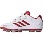 adidas（アディダス） adidas Baseball アディゼロ T3 ポイントKV（Junior） クリスタルホワイトS16×パワーレッド×シルバーメット CQ1299 【21.0cm】