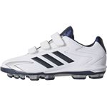 adidas（アディダス） adidas Baseball アディゼロ T3 ポイントKV（Junior） クリスタルホワイトS16×カレッジネイビー×シルバーメット CQ1300 【19.0cm】