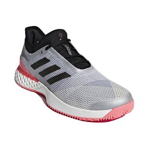 adidas（アディダス） adidas Tennis UBERSONIC 3 MULTICOURT マットシルバー×コアブラック×フラッシュレッドS15 F36722 【25.0cm】