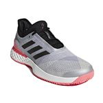 adidas（アディダス） adidas Tennis UBERSONIC 3 MULTICOURT マットシルバー×コアブラック×フラッシュレッドS15 F36722 【25.0cm】