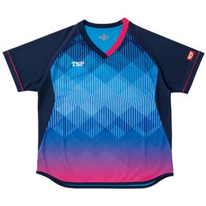 VICTAS TSP 卓球アパレル ゲームシャツ レディスリエートシャツ 女子用 032418 ブルー 2XS