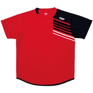 VICTAS TSP 卓球アパレル プラクティスシャツ TT-190シャツ 033411 レッド M