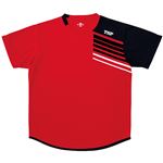 VICTAS TSP 卓球アパレル プラクティスシャツ TT-190シャツ 033411 レッド M