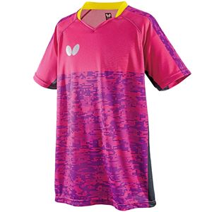 バタフライ（Butterfly） 卓球アパレル ELCREST SHIRT（エルクレスト・シャツ） 男女兼用 45440 ロゼ 3S