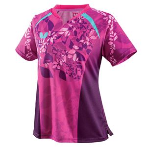 バタフライ（Butterfly） 卓球アパレル CRECELIA SHIRT（クレセリア・シャツ） レディース用 45489 オペラピンク L