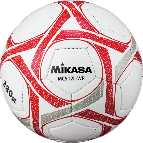 MIKASA（ミカサ）サッカーボール軽量5号球 一般用・シニア（60歳以上）向き ホワイトレッド(MC512LWR) b04