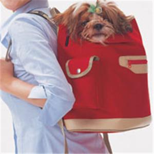 【ペット用】アイリス　おでかけキャリー　リュック　300　レッド - 拡大画像
