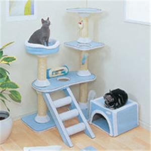 【ペット用】アイリス　キャット　ランド　CTL-120　ブルー - 拡大画像