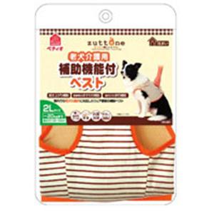 【ペット用】ペティオ　老犬介護用　補助機能付ベスト　2L - 拡大画像