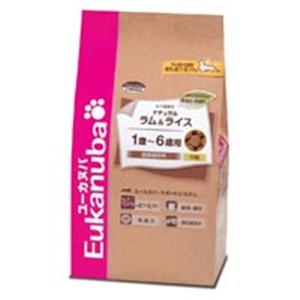 【ペット用】ユーカヌバ ラム&ライス 健康維持用 中粒 1kg - 拡大画像