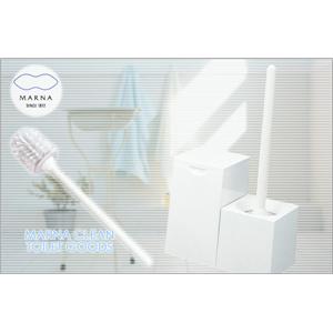 マーナ　トイレブラシ　W061W ホワイト - 拡大画像