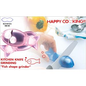 マーナ ハッピークッキング お魚包丁とぎ K257P ピンク - 拡大画像
