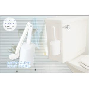 マーナ フチ裏スッキリ トイレブラシ ミニ W085W ホワイト - 拡大画像