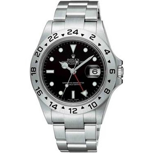 ROLEX（ロレックス） メンズ 腕時計 エクスプローラー II 16570 BLK 3列ブレス ブラック