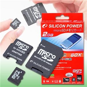 SILICON POWER microSDJ[h 2GB 60{