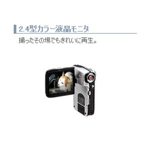 GREENHOUSE SDカード対応デジタルビデオカメラ GHV-DV24SD　画像04