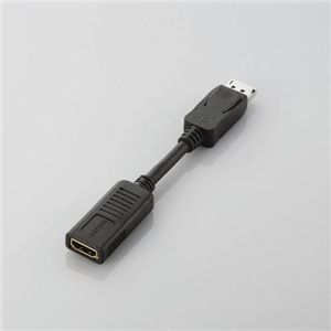 ELECOM（エレコム） DisplayPort-HDMI変換アダプタ AD-DPHBK - 拡大画像