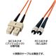 サンワサプライ 光ファイバケーブル(5m) HKB-CF1W-5