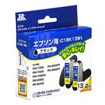サンワサプライ IC1BK13Wタイプ再生インクカートリッジ黒（2個セット） JIT-E13B2P 4セット|