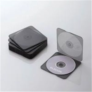 ELECOM（エレコム） 【1枚収納】【スリムサイズ】【10枚PACK】【割れにくい】CD/DVDケース CCD-029CBK 【4セット】