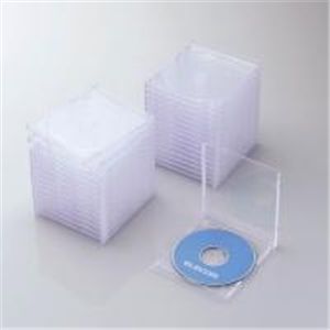 ELECOM(エレコム) 【1枚収納】【標準サイズ】【30枚PACK】CD/DVDケース CCD-030LCR 【2セット】