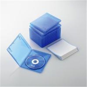 ELECOM(エレコム) Blu-rayディスクケース(1枚収納タイプ) CCD-BLU110CBU 標準タイプ 一枚収納 10枚入り 【2セット】