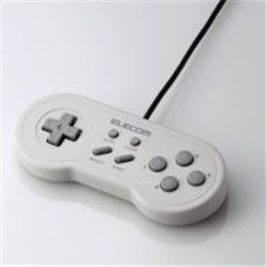 ELECOM(エレコム) 【8ボタン】レトロ風USBゲームパッド JC-U1608TWH 【2セット】
