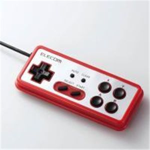 ELECOM(エレコム) 【8ボタン】【デジタル】【連射】レトロ風USBゲームパッド JC-U2208TRD 【2セット】