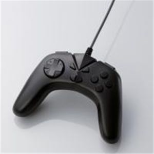 ELECOM(エレコム) 10ボタンUSBゲームパッド JC-U2710TBK 10ボタン PS系ゲームコントローラと同じボタン配列 ブラック 【2セット】