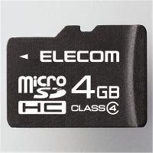 ELECOM(エレコム) class4対応 microSDHCメモリーカード MF-NMRSDH04GC4 【3セット】