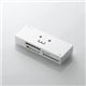ELECOM(エレコム) ケーブル収納46+2メディア対応カードリーダ MR-C23WHF1