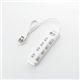 ELECOM(エレコム) 一括&個別スイッチ付 省エネタップ T-E03-2410WH 2P式4個口1.0m
