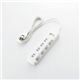 ELECOM(エレコム) 個別スイッチ付 雷ガードタップ T-K03-2425WH 2P式4個口2.5m