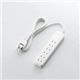 ELECOM(エレコム) ほこり防止シャッター付電源タップ T-ST01-22620WH 2ピン:6個口:2m