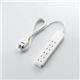 ELECOM(エレコム) ほこり防止シャッター付電源タップ T-ST01-22630WH 2ピン:6個口:3m