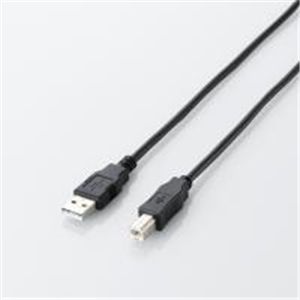 ELECOM(エレコム) EU RoHS指令準拠エコUSB2.0ケーブル(A-Bタイプ) U2C-JB20BK 2.0m 【2セット】