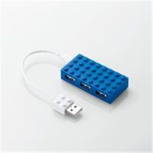 ELECOMʥ쥳 ޤȤΩƥ֥åΤ褦ʤ襤4ݡUSBϥ֡ToyBrick U2H-BL4BBU