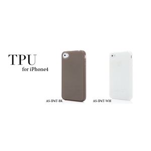 icover iPhone4用ケース TPU AS-IP4T-BK ブラック （フルセット）